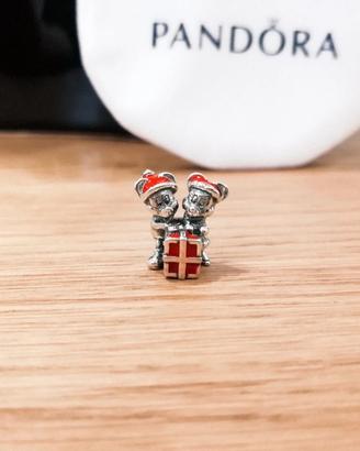 Charm Pandora Disney Mickey e Minnie con pacchetto