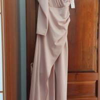 vestito elegante rosa 