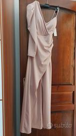 vestito elegante rosa 