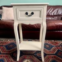 Comodino Shabby Bianco