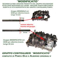 Modifica pompa olio contralberi ad ingranaggi