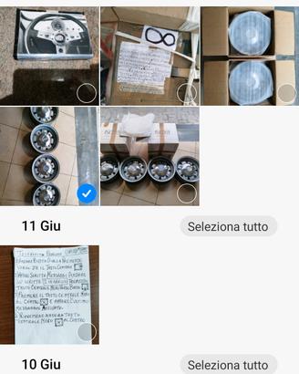 4 cerchi sportivi da 12 per Giannini Abarth .