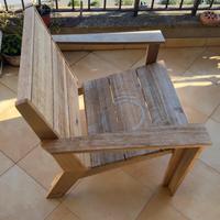 Poltrona da giardino legno massello