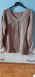 Maglione uncinetto in cotone