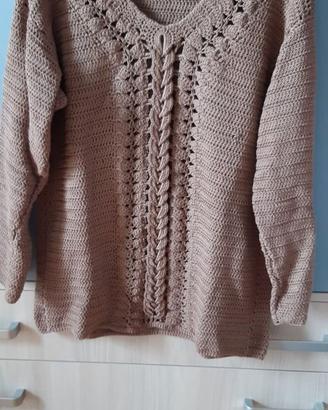 Maglione uncinetto in cotone