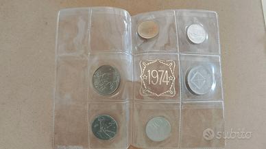 Lotto divisionale lire italiane 1974