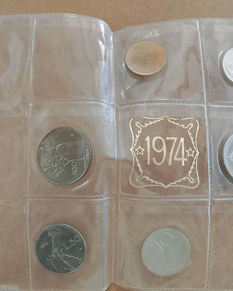 Lotto divisionale lire italiane 1974
