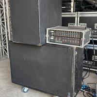 Impianto audio casse amplificate musica dj concert