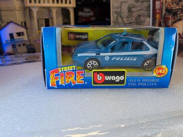 Modellino Bburago Polizia Alfa Romeo 156 1:43