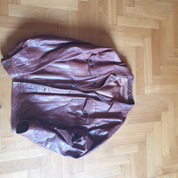 Giubbino Pelle marrone Vintage 80