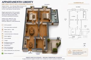 Catania Centro - Appartamento stile Liberty 116 mq