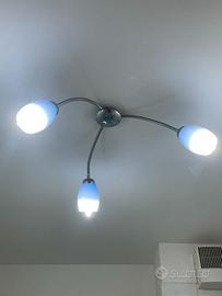 Lampadario azzurro