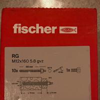 Tasselli Fischer RG M12x160 5.8gvz 20pz o 10pz