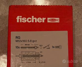 Tasselli Fischer RG M12x160 5.8gvz 20pz o 10pz