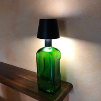 Lampada a led ricaricabile su bottiglia jagermeist