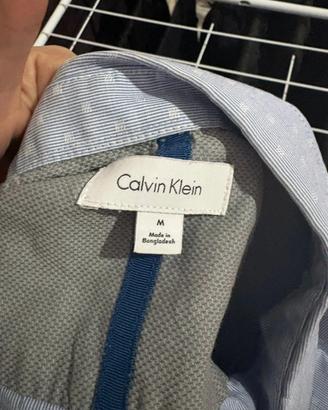 Camicia Calvin Klein maniche lunghe uomo M azzurra