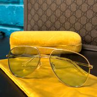 Occhiali Gucci Aviator GG0356S ORO/VERDE FULL SET