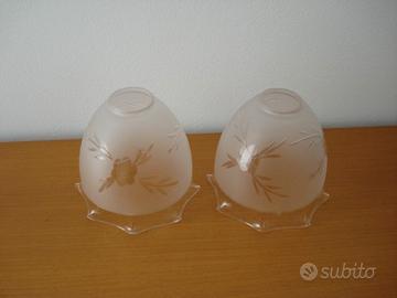 2 paralumi in vetro