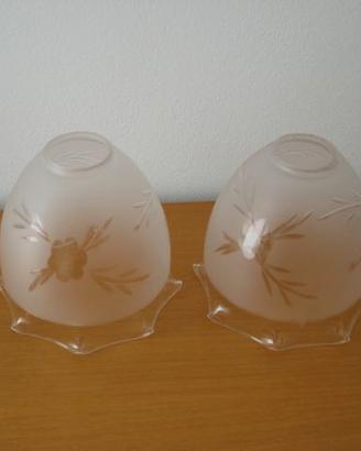 2 paralumi in vetro
