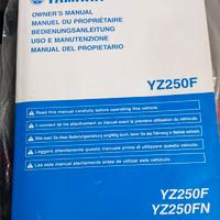Manuale Yamaha YZ250 F 2022