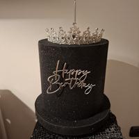 torta finta queen glitter