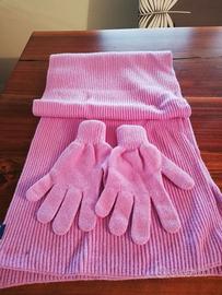 sciarpa + guanti in cachemire