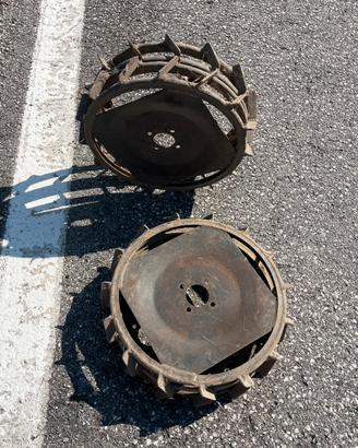 Ruote ferro per motocoltivatore attacco Bertolini