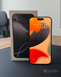 Iphone 16 Pro 256GB Titanio Nero Perfetto 92%