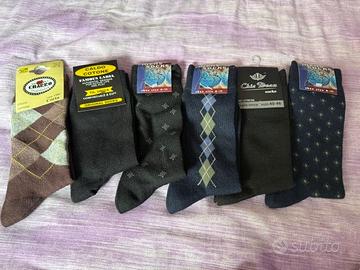 6 paia calze miste corte tg.42-46 nuove con etiche