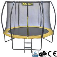 TRAMPOLINO ELASTICO Ø 245 cm GIALLO Tappeto Salta