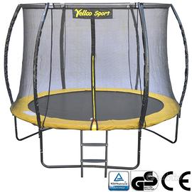 TRAMPOLINO ELASTICO Ø 245 cm GIALLO Tappeto Salta