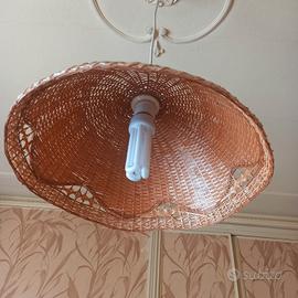 Lampadario di bambù 