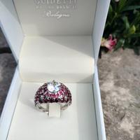 Anello oro 18 k rubini