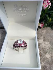 Anello oro 18 k rubini