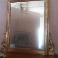 SPECCHIERA DORATA DELLA PRIMA META' 800 IN FOGLIA