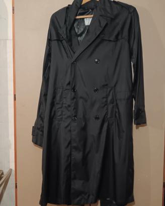 Trench Impermeabile Nero Vintage