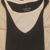 Maglia bianca e nera