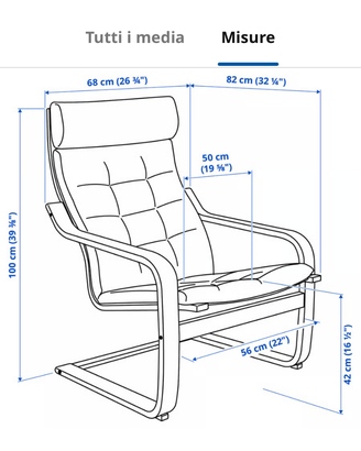 poltrona tessuto ikea
