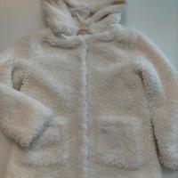 Cappottino peloso panna H&M 6/7 anni – stile Teddy