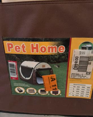 Trasportino pieghevole per cani