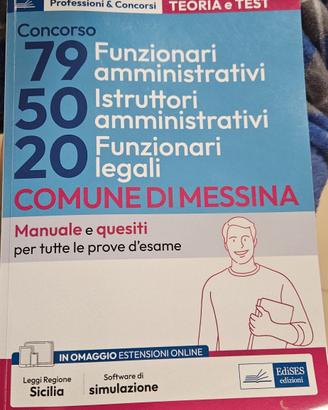 libro teoria e test per funzionari e istr. amm.vi 