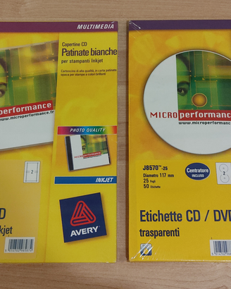 Copertine ed etichette CD/DVD