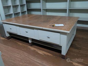 BANCO LAVORO TAVOLO ISOLA CUCINA 250x150 CM