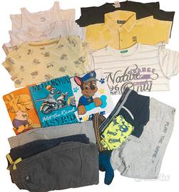 Lotto abbigliamento bambino 5-6 anni
