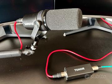 Preamp Microfono TONOR XLR Guadagno +25dB