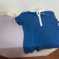 Due Magliette Gara Equitazione Usate TG 44