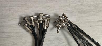 Lotto 15cavi patch pedaliera chitarra/basso
