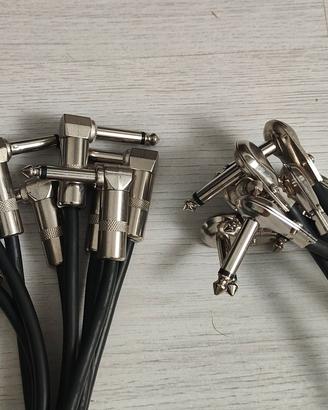 Lotto 15cavi patch pedaliera chitarra/basso