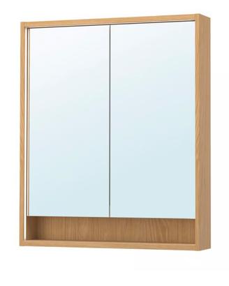 Mobile specchio/illuminazione integrata rovere