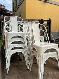 16 sedie in ferro